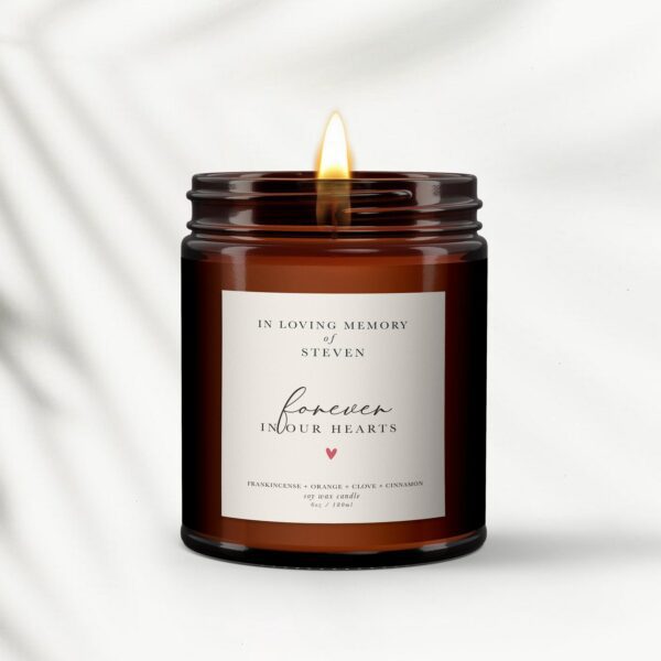 In Loving Memory Personalised Candle