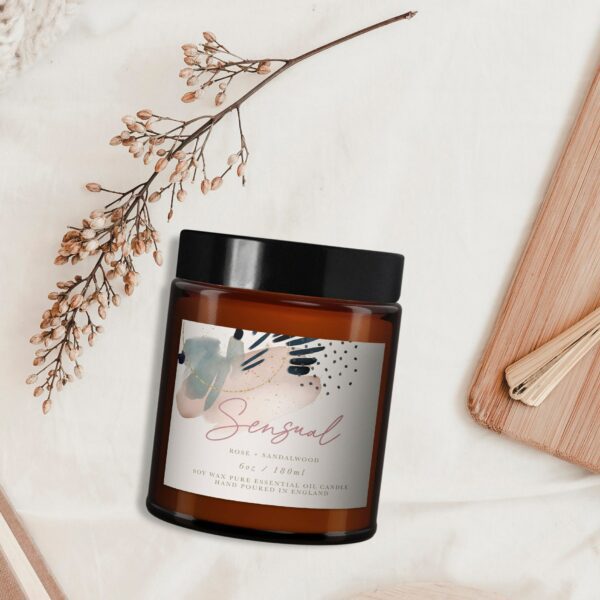 'Sensual' Rose + Sandalwood Aromatherapy candle