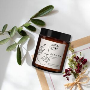 Abstract Face Personalised Candle Gift - Image 3