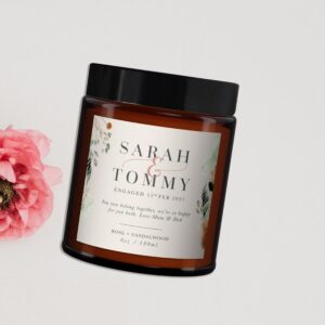 Personalised Engagement Pure Essential Oil Soy Wax Candle - Image 3
