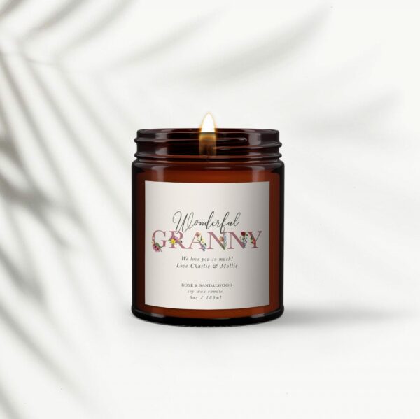 Personalised Granny Aromatherapy Candle