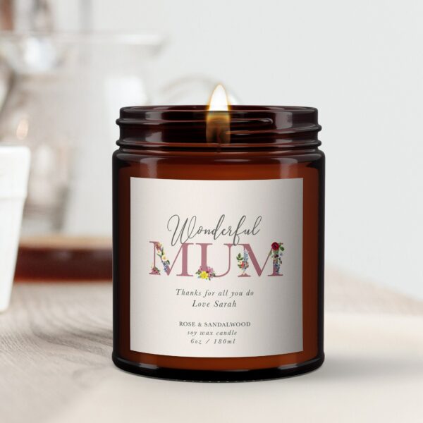 Personalised Candle for Mum
