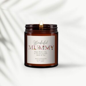 Wonderful Mummy Personalised Candle - Image 3