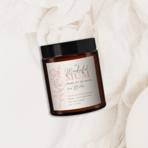 Wonderful Mum Personalised Candle - Image 3