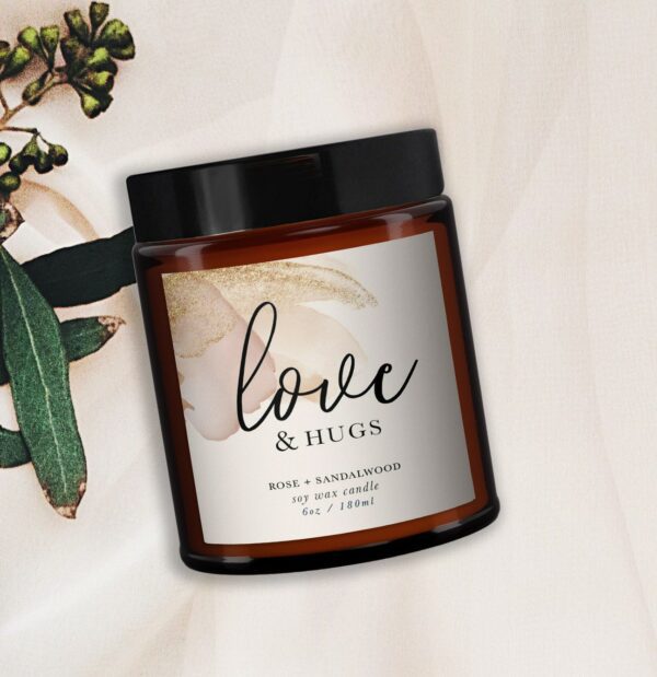 Love & Hugs Candle Gift