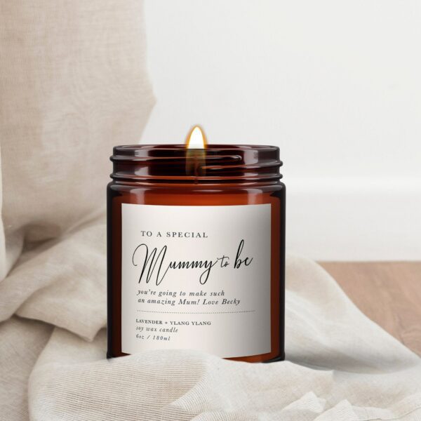 Mummy to be candle gift