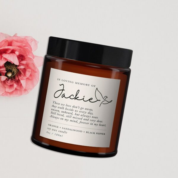 Sympathy aromatherapy candle gift