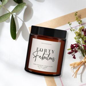 Forty and Fabulous Pure Essential Oil Candle - Image 3