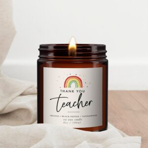 Thank You Teacher Personalised Candle - Image 3