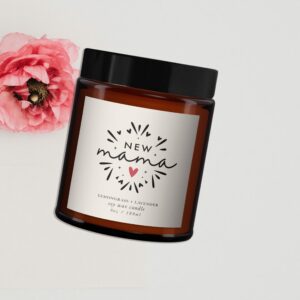 New Mama personalised all natural candle - Image 3