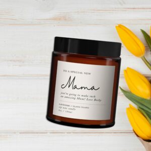 New Mama personalised all natural candle - Image 3