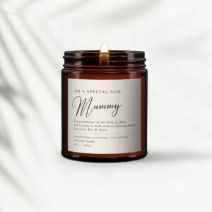 New Mummy personalised all natural candle - Image 3