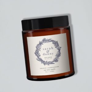 Personalised Engagement Pure Essential Oil Soy Wax Candle - Image 3