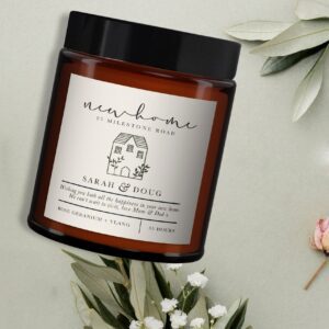 New Home Personalised Candle - Image 3