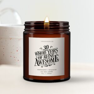 30th Birthday or ANY AGE essential oil candle GIFT - Image 3