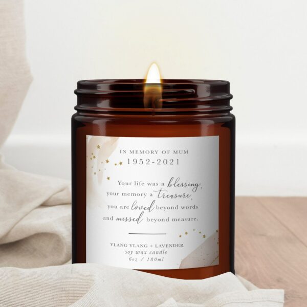 Remembrance In Loving Memory Essential Oil Candle