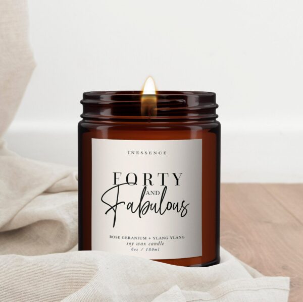 Forty and Fabulous Pure Essential Oil Candle