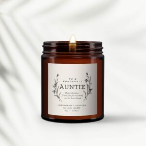Wonderful Auntie Personalised Candle - Image 3