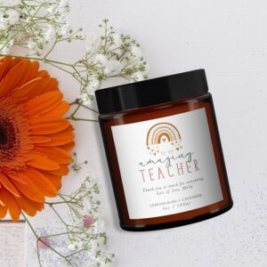 Amazing Teacher Personalised Candle - Image 3