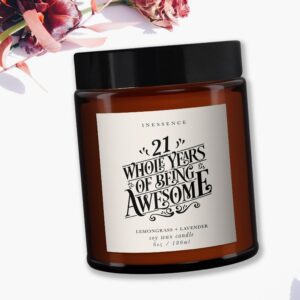 21st Birthday gift pure essential oil candle - Image 3