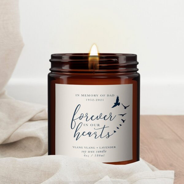 In Loving Memory Forever in Our Hearts Essential Oil Candle