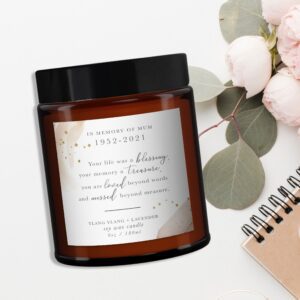 Remembrance In Loving Memory Essential Oil Candle - Image 3
