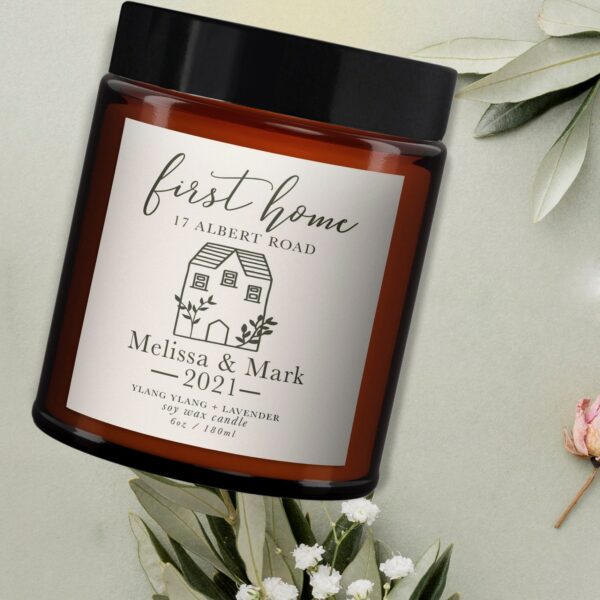 First Home Personalised Candle