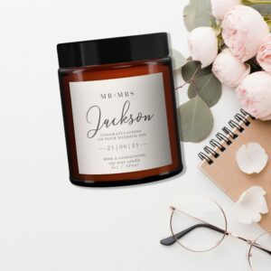 Wedding Gift Personalised Candle - Image 3