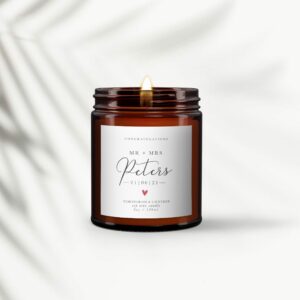 Wedding Gift Personalised Candle - Image 3