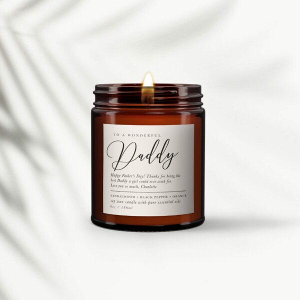 Fathers Day Candle Gift