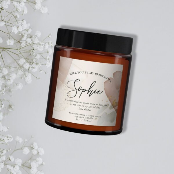 Will You Be My Bridesmaid Personalised Candle
