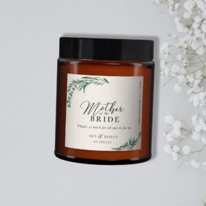 Mother of the Bride Personalised Candle - Image 3