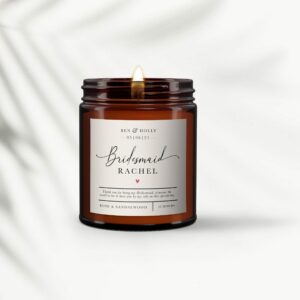 Bridesmaid Personalised Candle Gift - Image 3