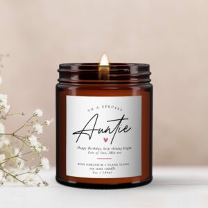 Special Auntie Personalised Candle - Image 3