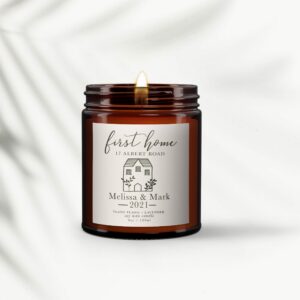 First Home Personalised Candle - Image 4