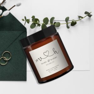 Personalised Initials Wedding Candle - Image 3