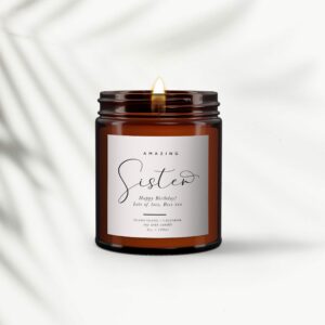 Sister Personalised Candle Gift - Image 3