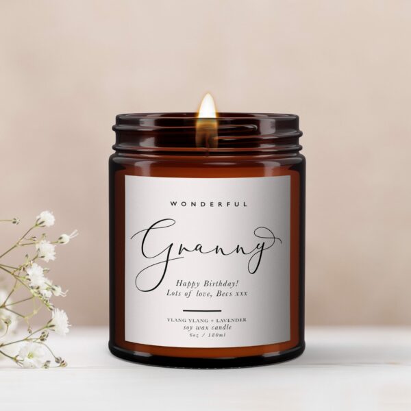 Personalised Granny Aromatherapy Candle