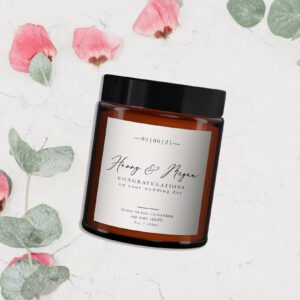Wedding Gift Personalised Candle - Image 3