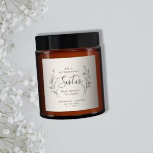 Sister Personalised Candle Gift - Image 3