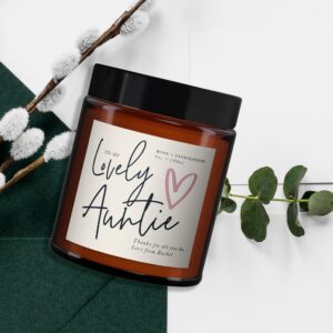 Lovely Auntie Personalised Candle - Image 3