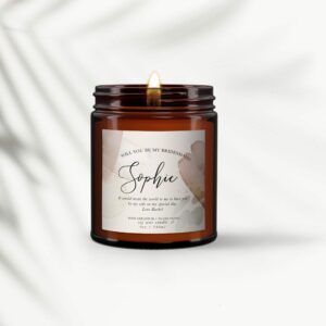 Will You Be My Bridesmaid Personalised Candle - Image 4