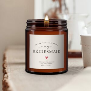 Bridesmaid Gift Personalised Candle - Image 2