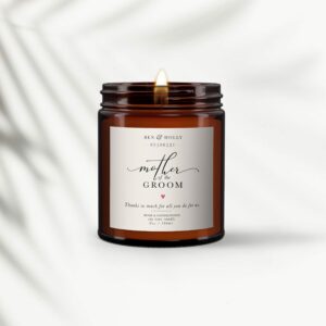 Mother of the Bride and Groom Personalised Candle Set - Image 5