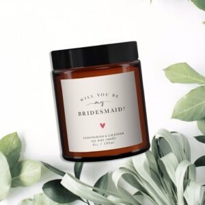 Will You Be My Bridesmaid Personalised Candle - Image 3