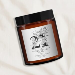 21st Personalised Botanical Candle - Image 3