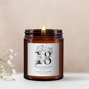 18th Personalised Botanical Candle - Image 3