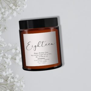 18th Birthday Personalised Candle - Image 3