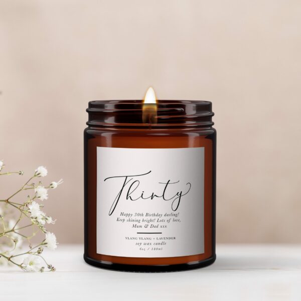 30th Birthday Candle gift