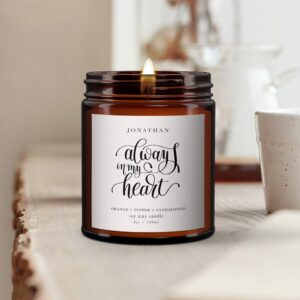 Always in my Heart Remembrance Candle - Image 3